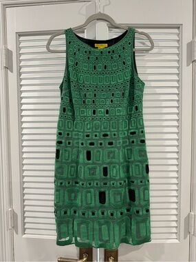 catherine malandrino green dress Silk mini dress